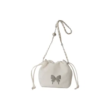Single Warehouse PU Shoulder Bag Women's White/Silver/Pink/Blue/Black