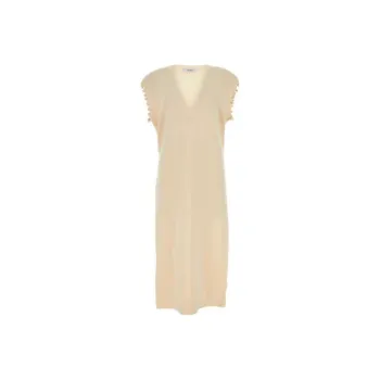 MaxMara V Neck Sleeveless Knitted Dress