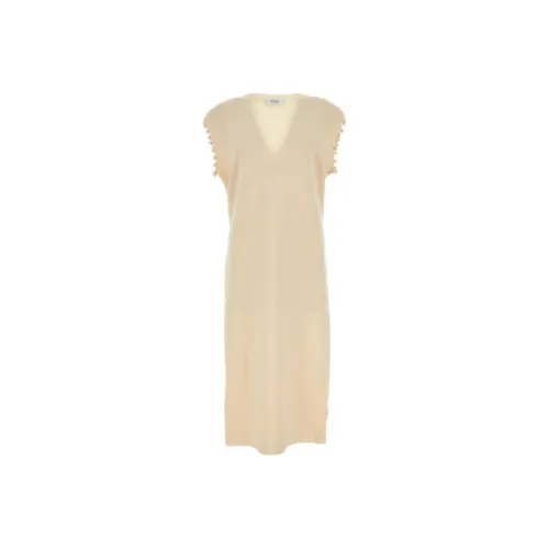 MaxMara V Neck Sleeveless Knitted Dress