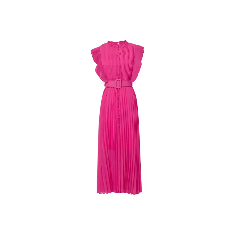 Duffy Fashion Short Sleeved Dresses Women's Pink-0