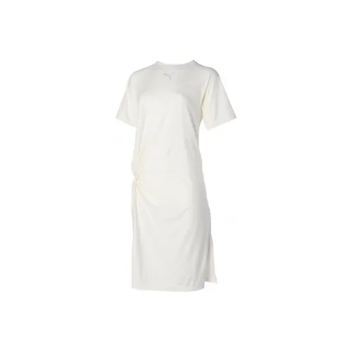 PUMA Short-Sleeved Dresses Women's White