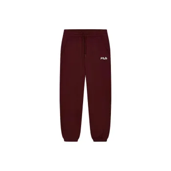 FILA Knitted Sweatpants Women's Fairy Pink Wine Red
