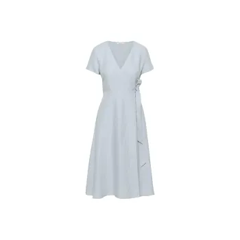 ARITZIA Babaton Dern Linen Dress Short-Sleeved Dresses Women's Dew Blue