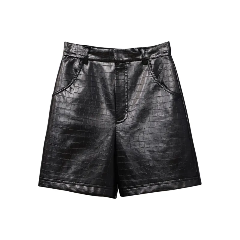 NancyCavally Casual Shorts Women's Black-0