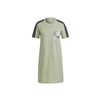 Adidas Originals Short Sleeved Dresses Women's Green