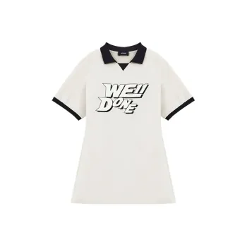 WE11DONE Short Sleeved Dresses Women's White