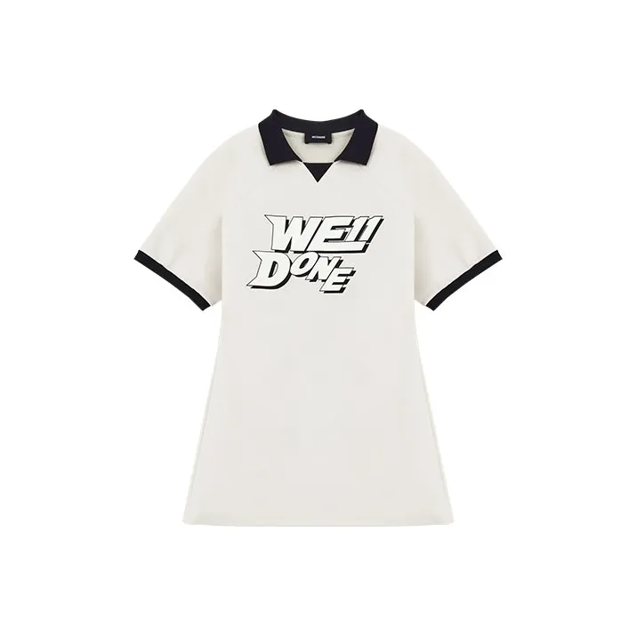 WE11DONE Short Sleeved Dresses Women's White-0