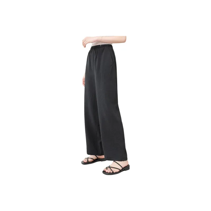 Yi Mengyuan Silk Casual Pants Women's-0