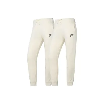 Nike As W Nsw Club Flc Mr Pant Std Knitted Sports Pants Women's 2 Pack White