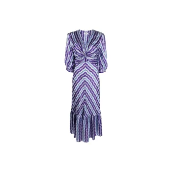 Sandro Short Sleeved Dress Women's Purple