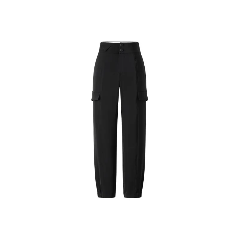 JZ. ANNAKRO Cargo Pants Women's Plain Black-0