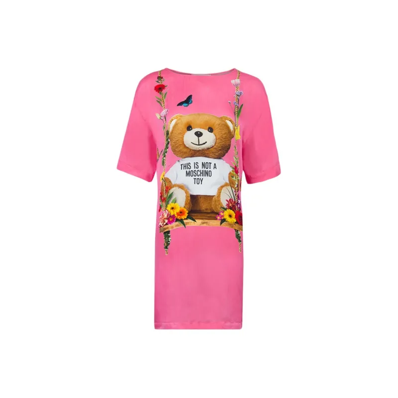 MOSCHINO Short-Sleeved Dresses Women's Rose Red-0