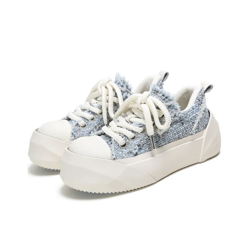 ADCDAVINCI Abrasion Resistant Height Increasing Low Top Canvas Shoes Unisex-2