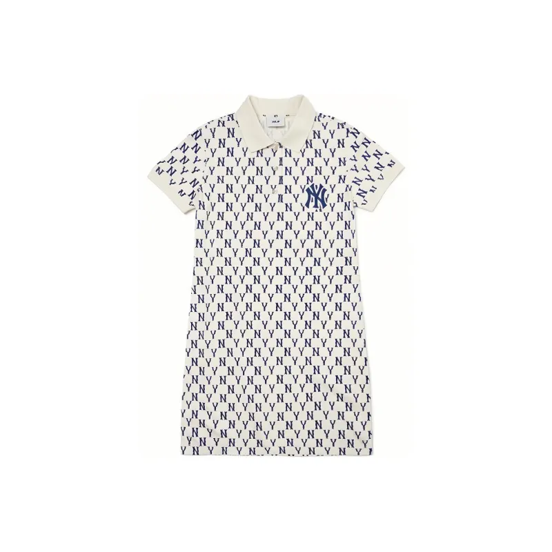 MLB Short Sleeved Dresses Women's Cream-0