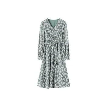 THE SEA LIFE Long Sleeved Dress Women's Shimmer Green