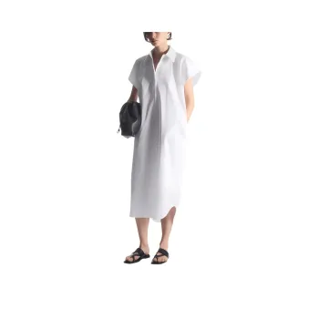 COS Short Sleeved Dress Women's White