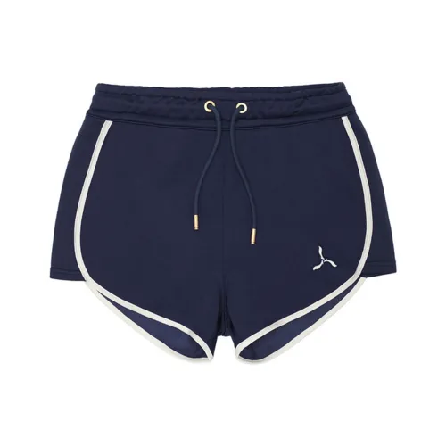 LI NING 1990 Casual Shorts Women's Dark Ship Blue