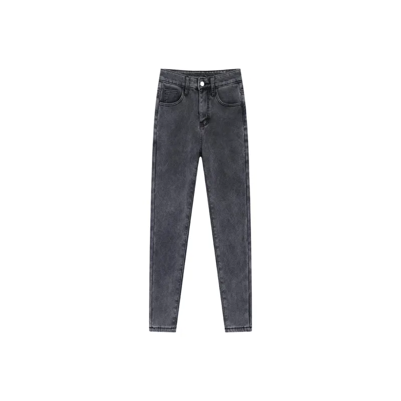 Garbege Jeans Women's Black Gray Color-0