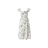 White with Small Floral