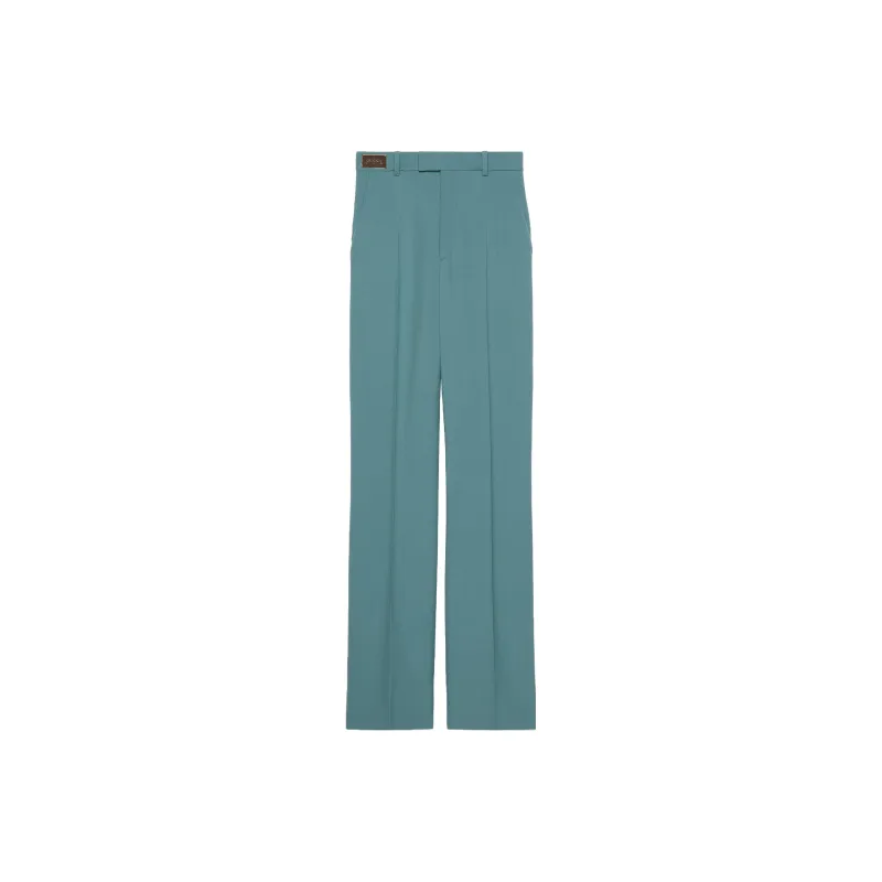 GUCCI High Waist Horsebit Trousers-0