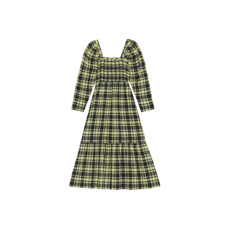 GANNI Long Sleeved Dresses Women's Yellow-0