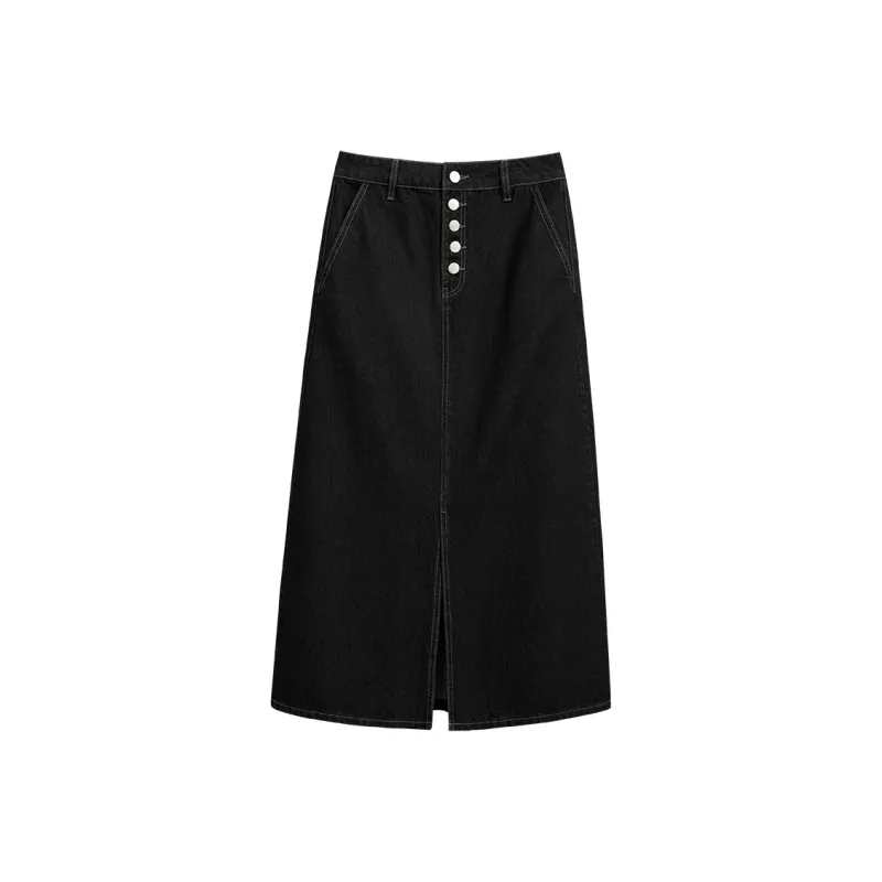 AMII Denim Long Skirts Women's-3