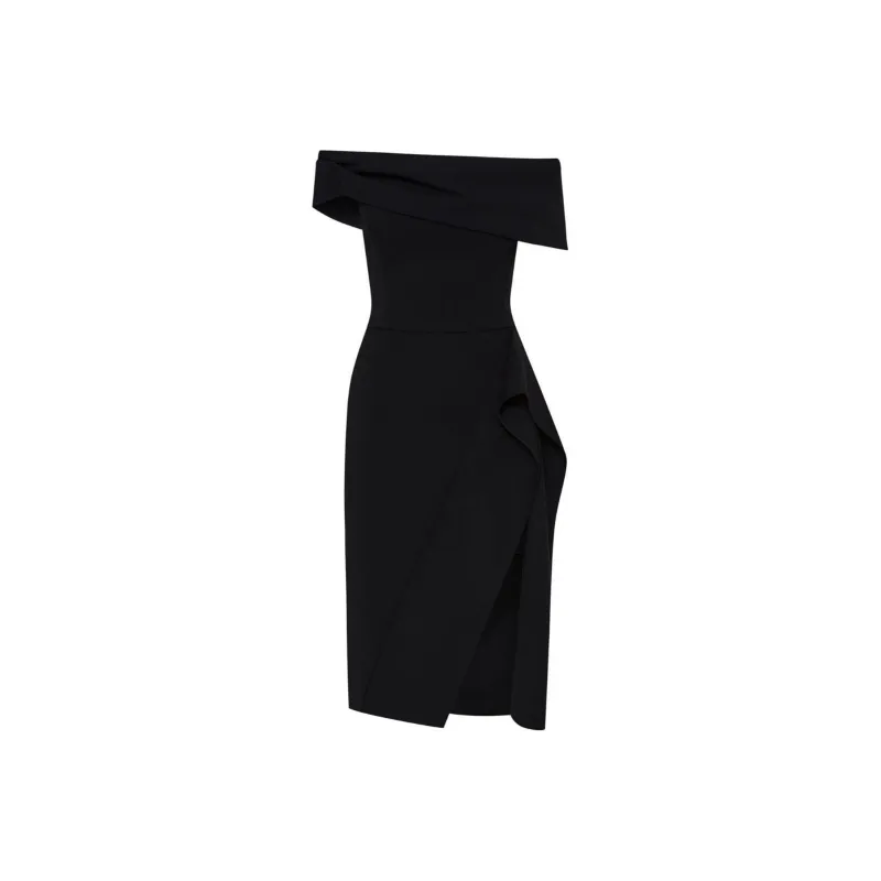 Oscar De La Renta Ribbon Detailed Off shoulder Cocktail Dress-0