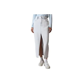 CALVIN KLEIN Denim Long Skirts Women's Denim Light Blue