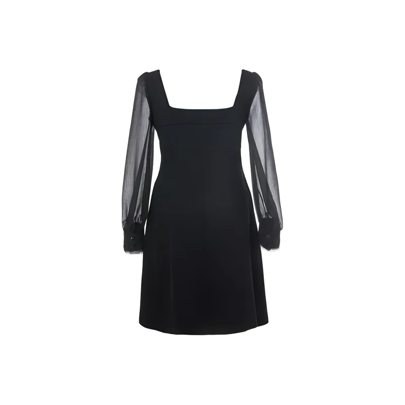 LOFT SHINE Long-Sleeved Dresses Women's Black-0