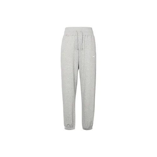 Nike Women's Phoenix Fleece High Waisted Oversized Sweatpants Dark Grey Heather/Sail
