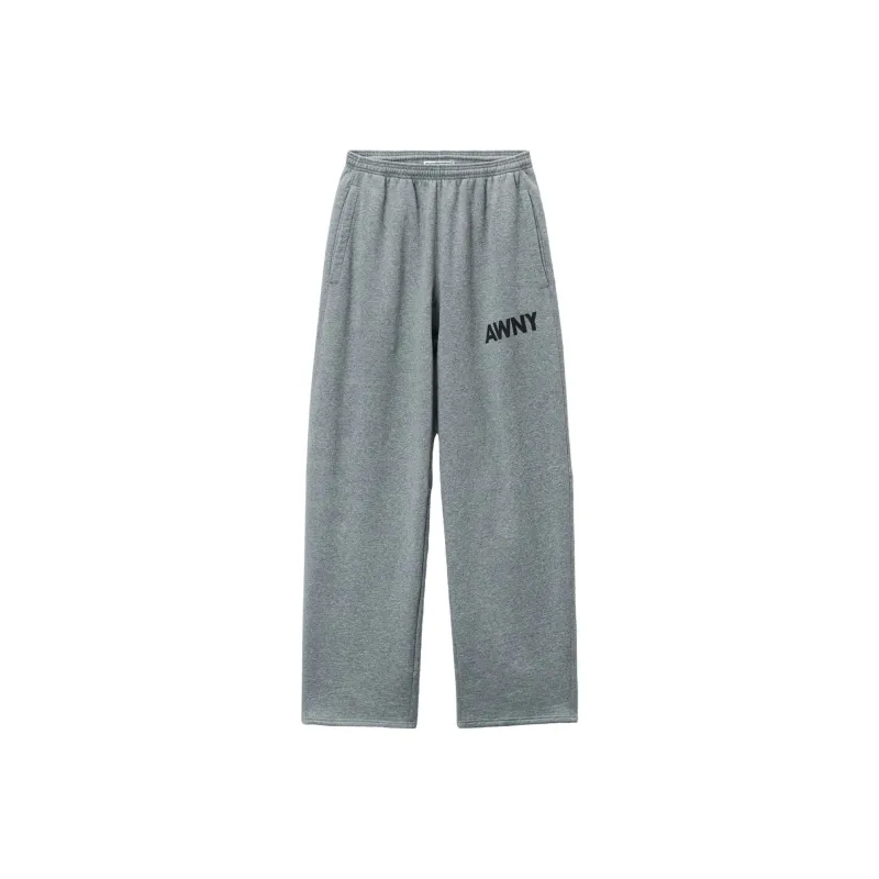 T By Alexander Wang Graphic Articulated Leg Sweatpants Grey-0