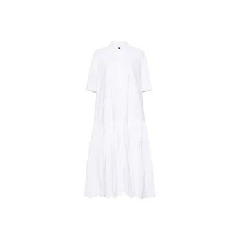 JIL SANDER Drop waist Cotton Shirtdress