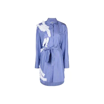 MSGM Long Sleeved Dress Women's Blue