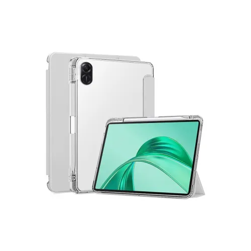 MODENGGUAN Three Foldable With Pen Slot Transparent Anti Bend Compatibility IQOO Pad2pro/2/Air Tablet Protective Cases