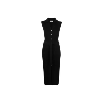 NANUSHKA Aubree Rib-knit Midi Dress