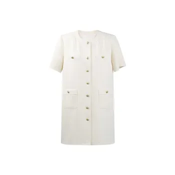 THE SEA LIFE Short Sleeved Dress Women's Ice Cream Color