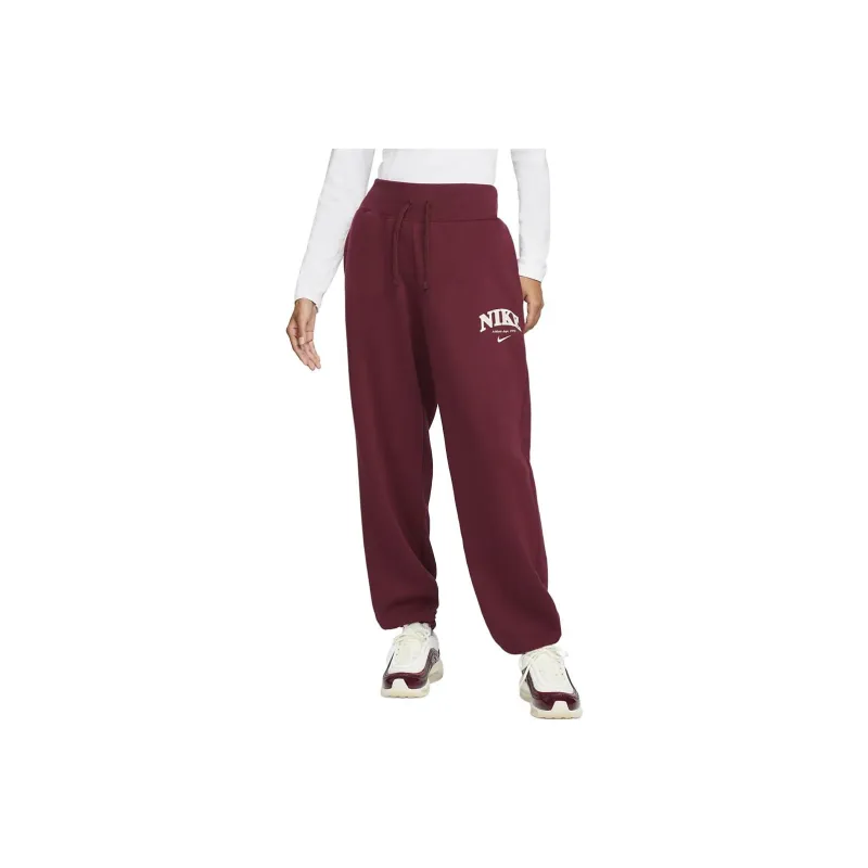 Nike Knitted Sweatpants Women's Burgundy-0