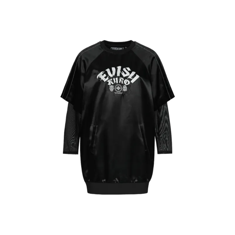 EVISU Long Sleeved Dress Women's Black-0