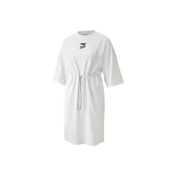 PUMA Short Sleeved Dresses Women's White