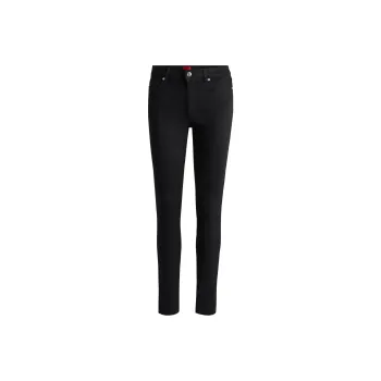 HUGO BOSS Skinny-Fit Jeans In Black Stretch Denim Jeans Women's Black