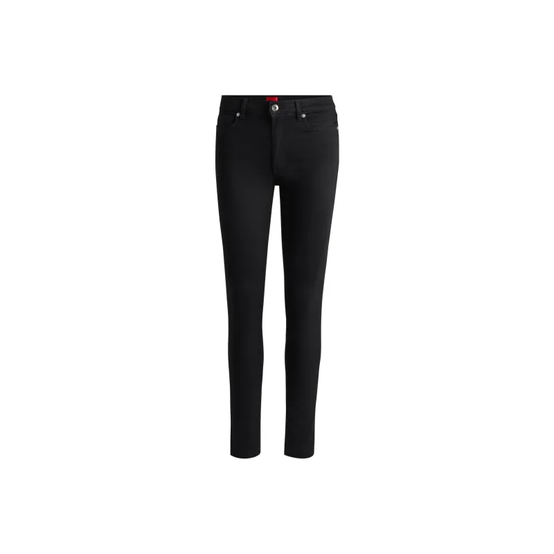 HUGO BOSS Skinny-Fit Jeans In Black Stretch Denim Jeans Women's Black-0