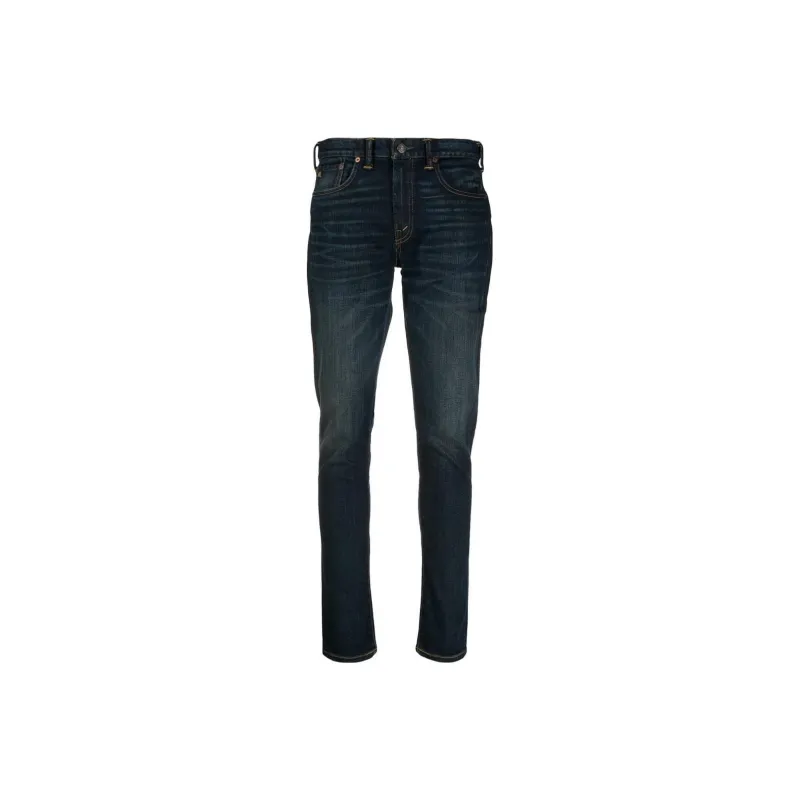 Ralph Lauren Rrl Stonewashed Mid rise Skinny Jeans-0