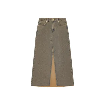 GANNI Long Denim Skirt