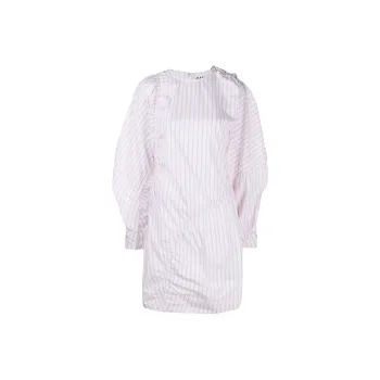 GANNI Long-Sleeved Dresses Women's White
