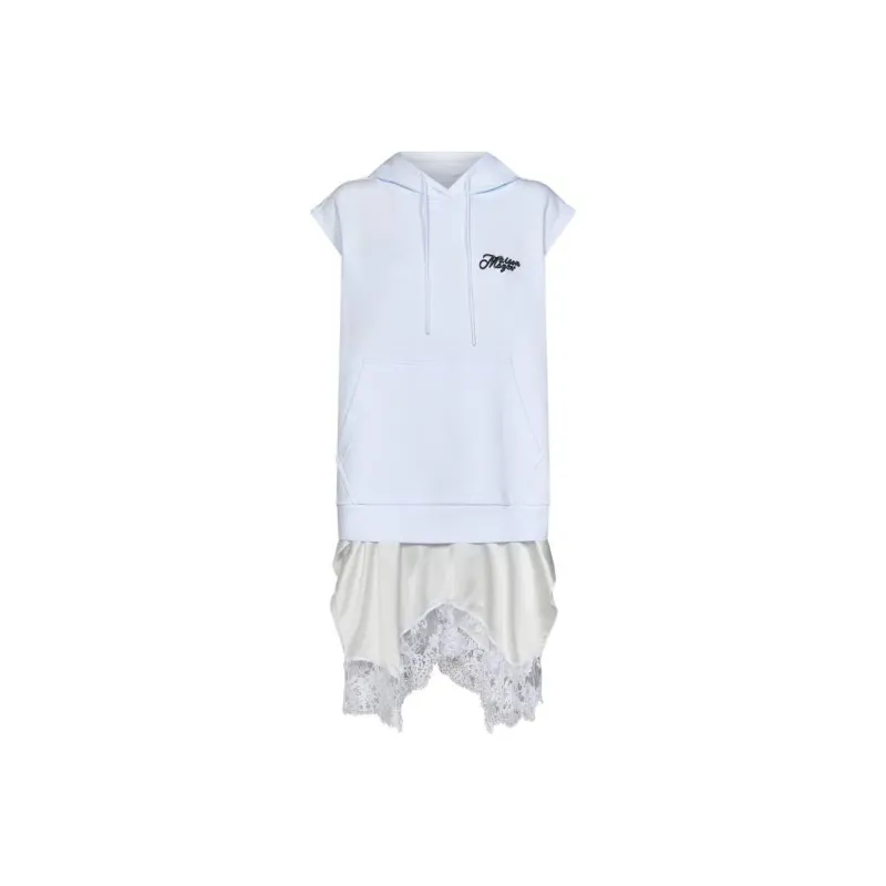 MSGM Sleeveless Dresses Women's White-0