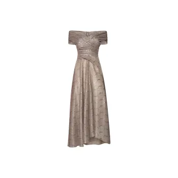 Talbot Runhof Short-Sleeved Dresses Women's Brown
