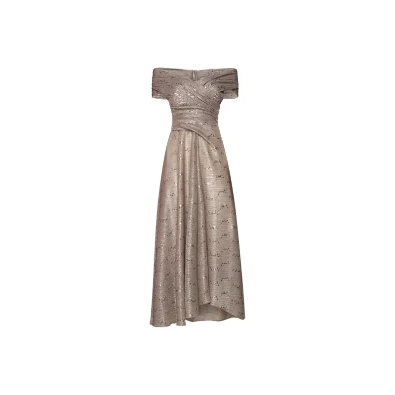 Talbot Runhof Short-Sleeved Dresses Women's Brown-0