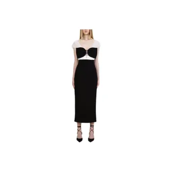 Self portrait Sleeveless Dress Women's Black