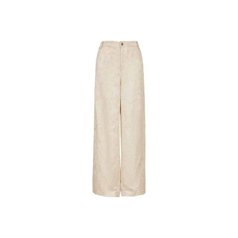ONLY Casual Pants Women's Luce Print Yellow-0