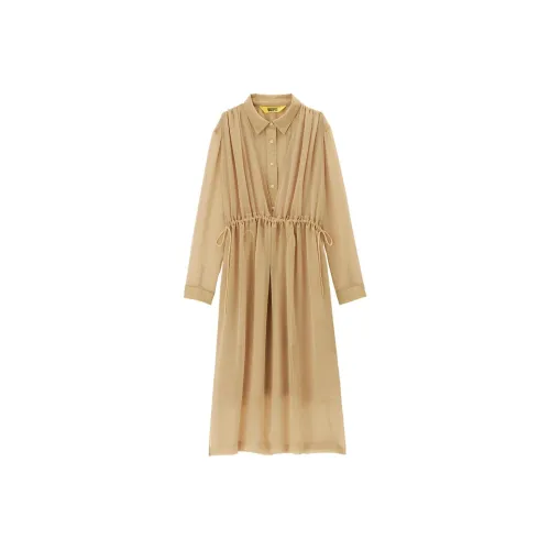 Onitsuka Tiger WS DRESS Long Sleeved Dress Women's Khaki